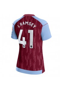 Fotbalové Dres Aston Villa Jacob Ramsey #41 Dámské Domácí Oblečení 2023-24 Krátký Rukáv